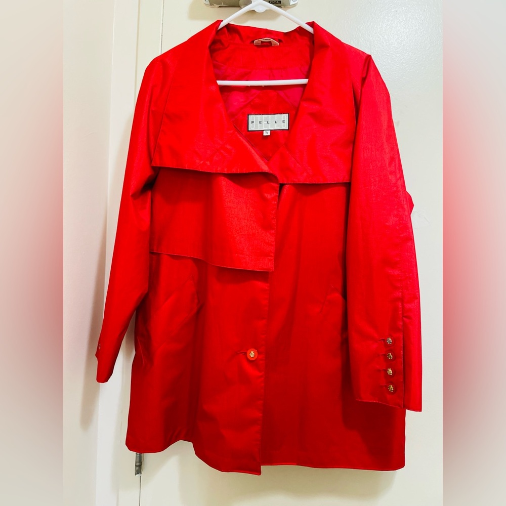 VINTAGE OTELLO PELLE Trench Coat brand new size 11/12